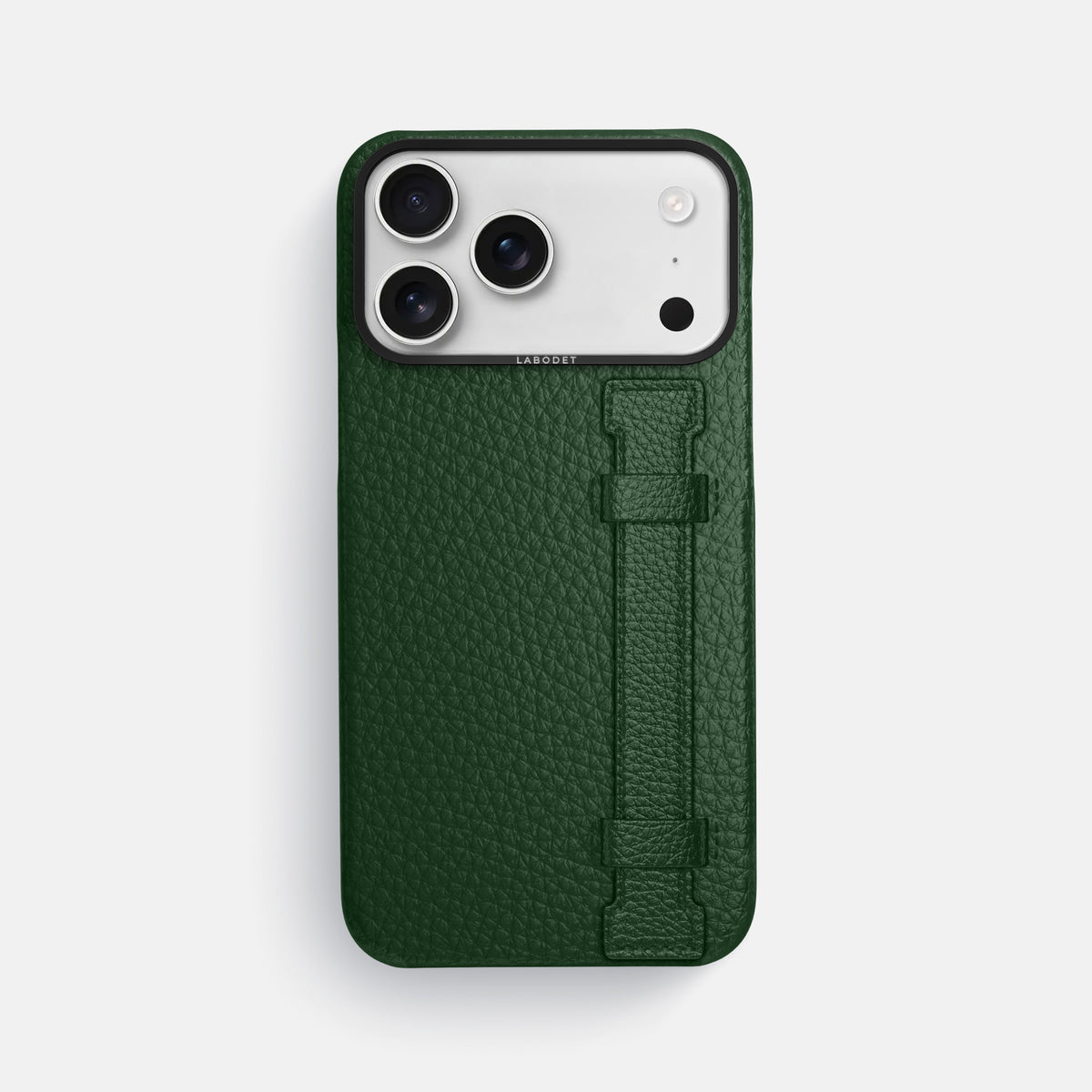 Handle Case For iPhone 17 Pro Max In Calf -1 | Dark-Green-Black