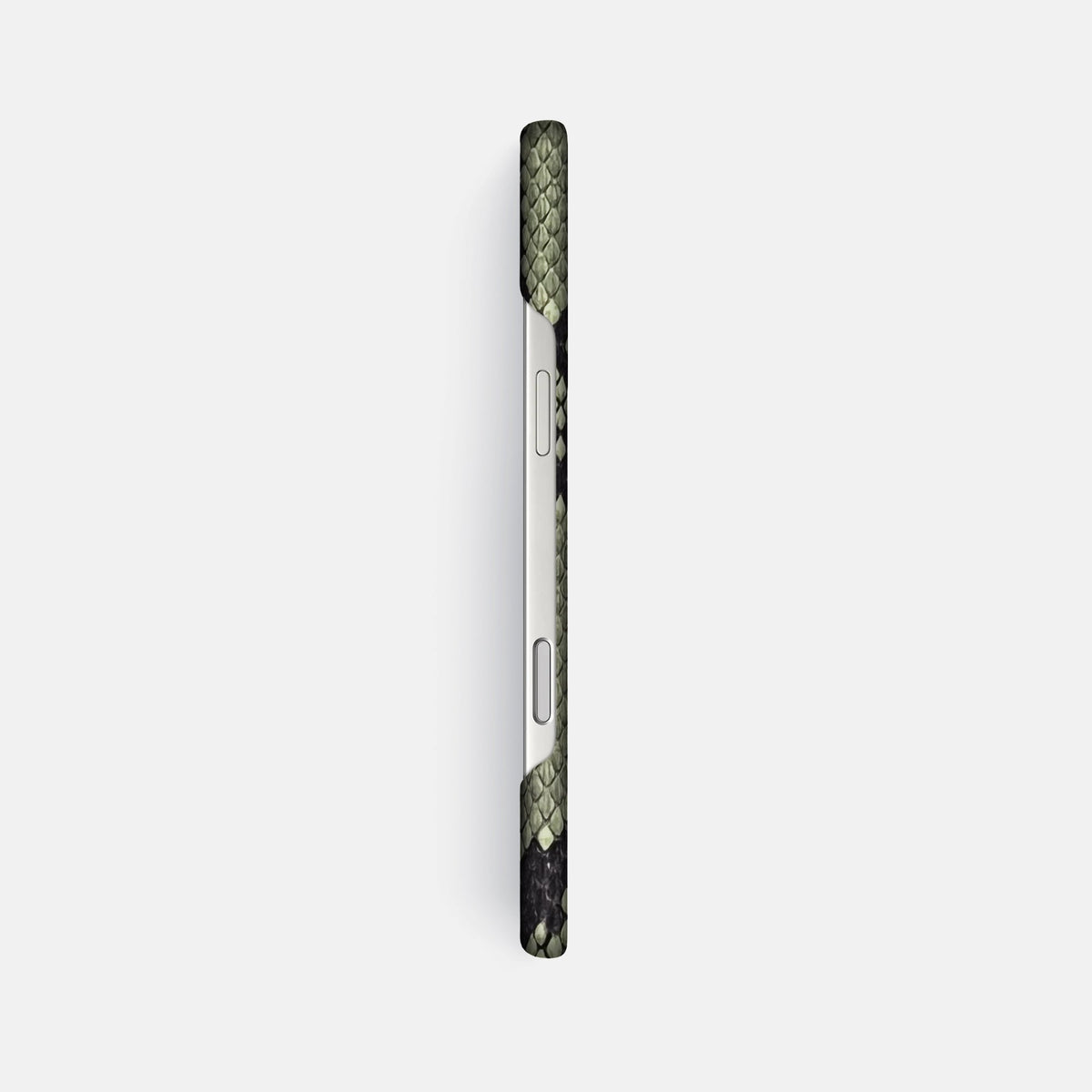 Slim Case For iPhone 18 Pro Max In Deluxe Python -3 | Army-Green