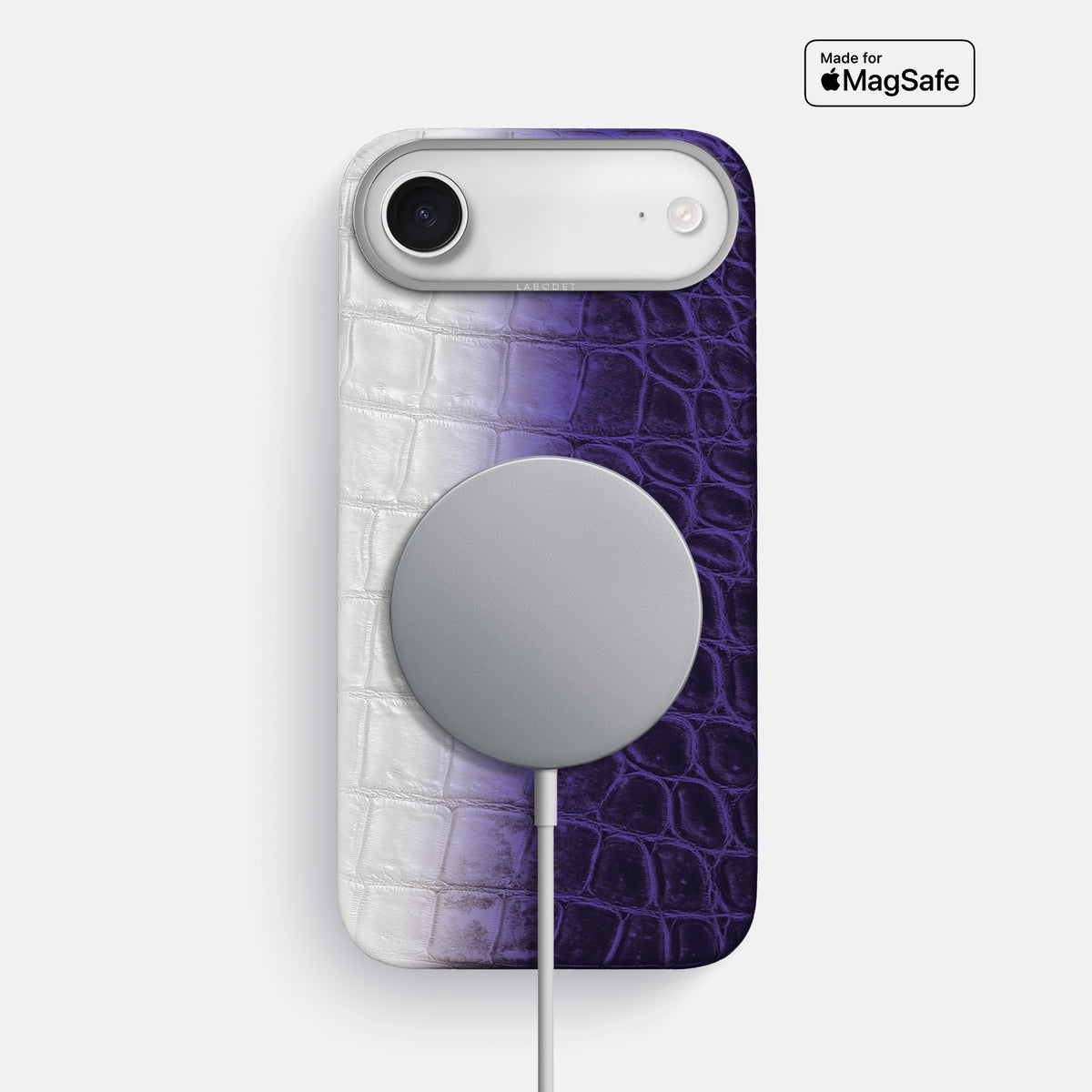 Classic Case For iPhone 17 Air In Himalayan Crocodile -4 | Purple-Steel