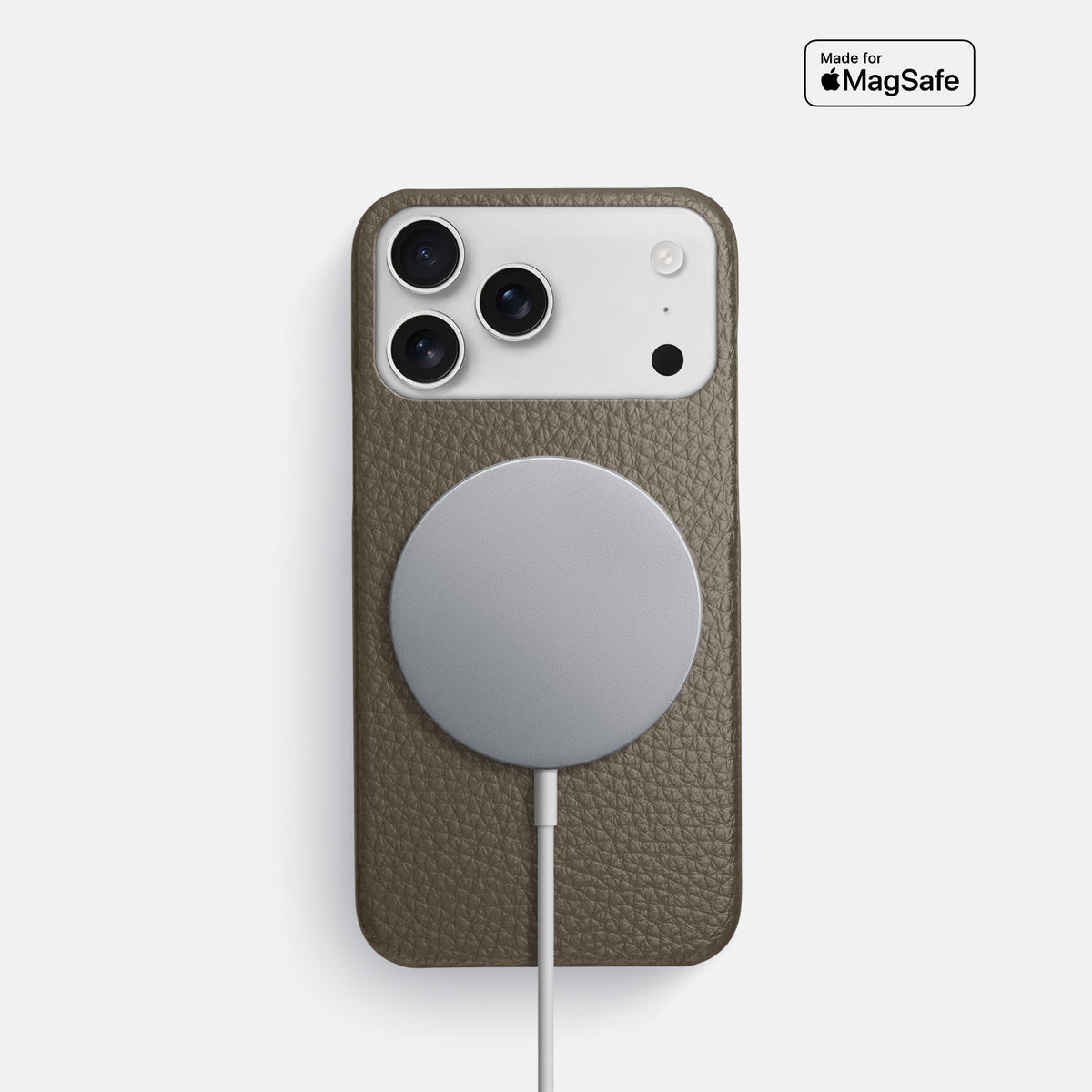 Slim Case For iPhone 18 Pro In Calf -5 | Taupe