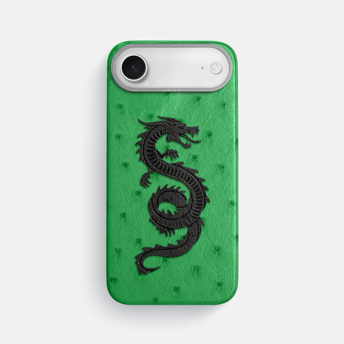 Classic Case With Carbon Dragon For iPhone 17 Air In Ostrich -1 | Kentucky-Green-Steel