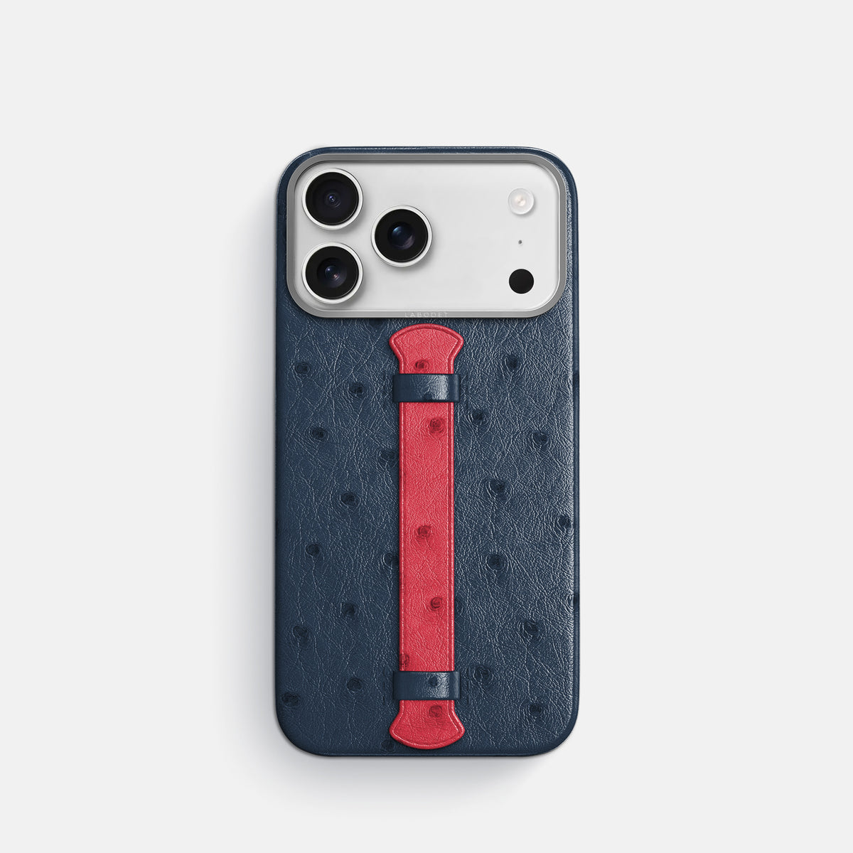 Center Handle Coloré For iPhone 17 Pro In Ostrich -1 | Navy-Blue-Steel