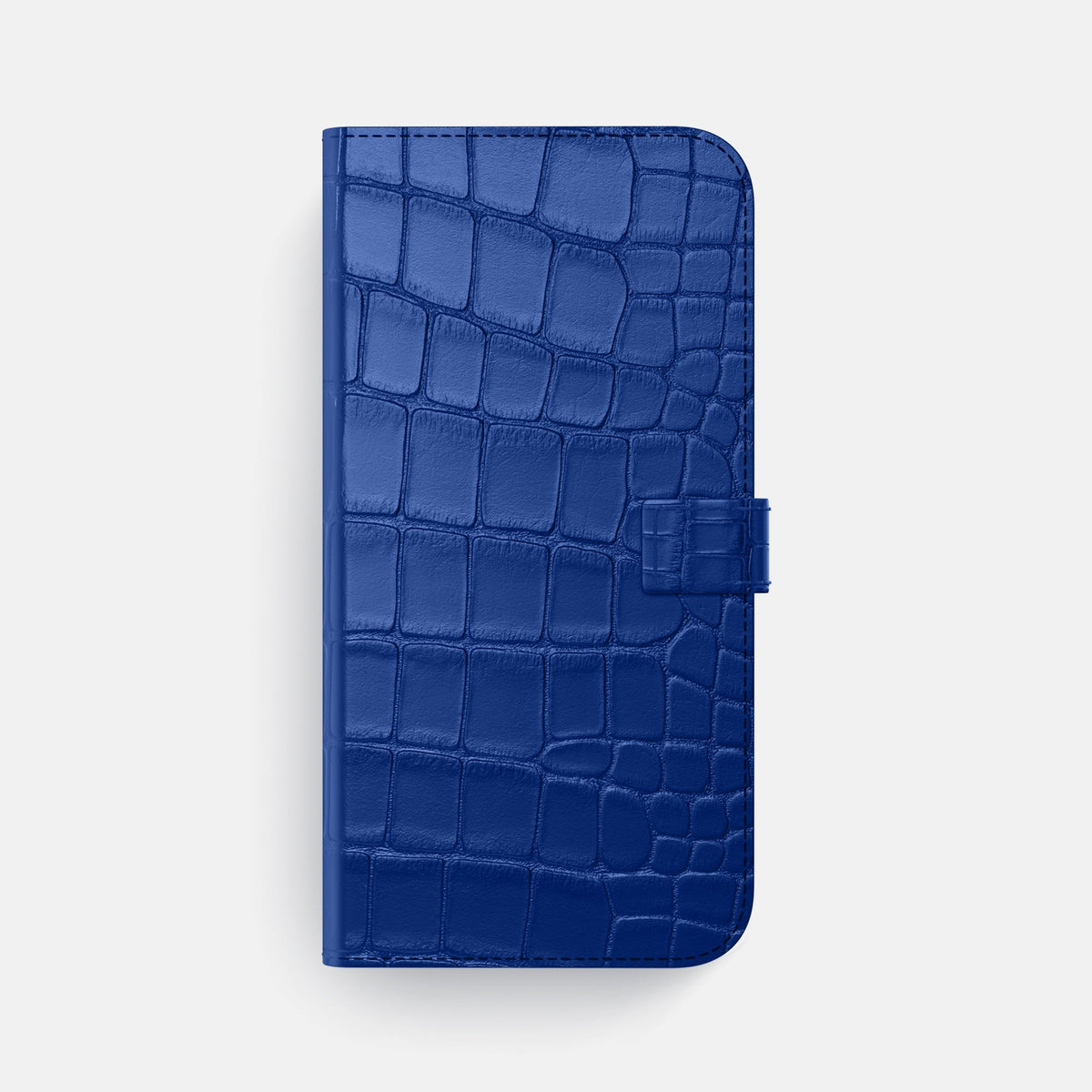 Folio Case with Clasp For iPhone 18 Pro Max In Alligator -4 | Royal-Blue-Steel