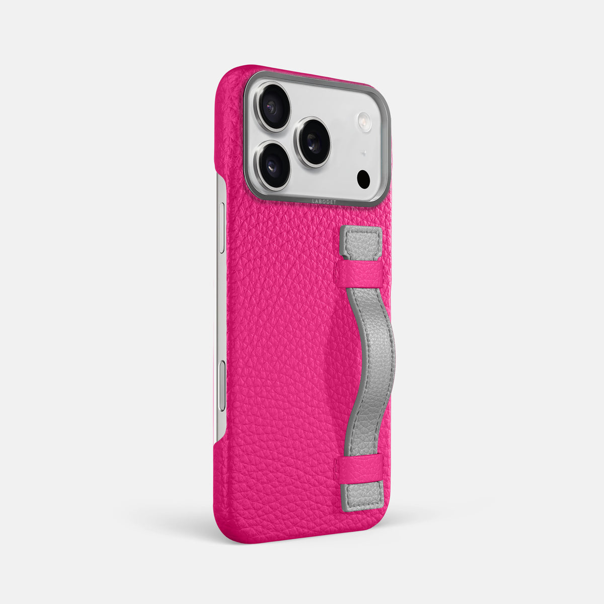 Handle Case Coloré For iPhone 17 Pro Max In Calf -2 | Magenta-Steel