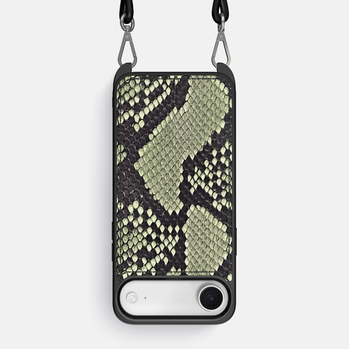 Crossbody Sport Case For iPhone 17 Air In Deluxe Python -1 | Army-Green