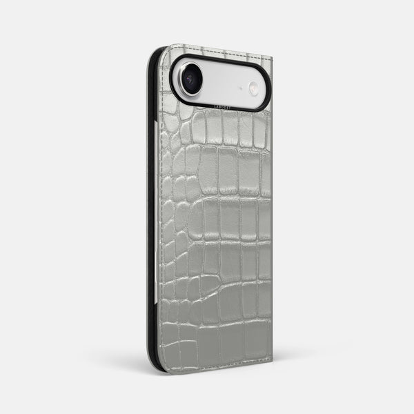 Folio Case For iPhone 17 Air In Metallic Alligator
