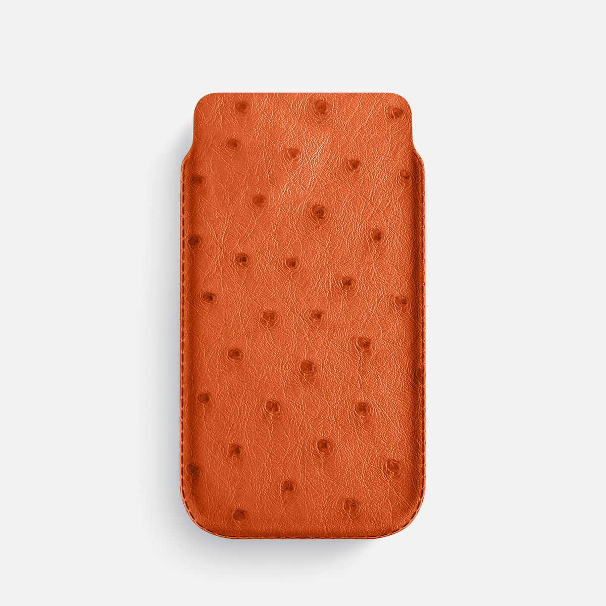 Pouch Case For iPhone 18 Pro In Ostrich -1 | Orange