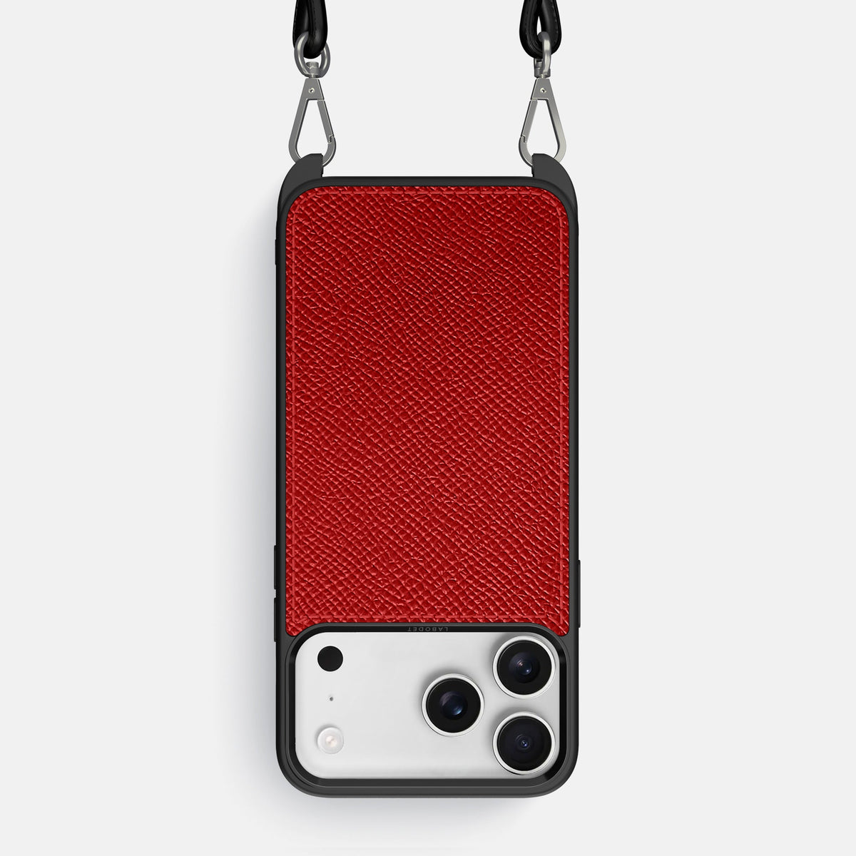 Crossbody Sport Case For iPhone 18 Pro Max In Epsom-Style Calf -1 | Red