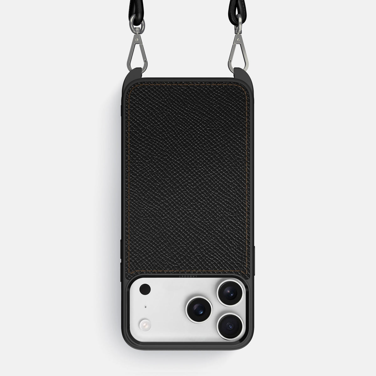 Crossbody Sport Case For iPhone 18 Pro Max In Epsom-Style Calf -1 | Black