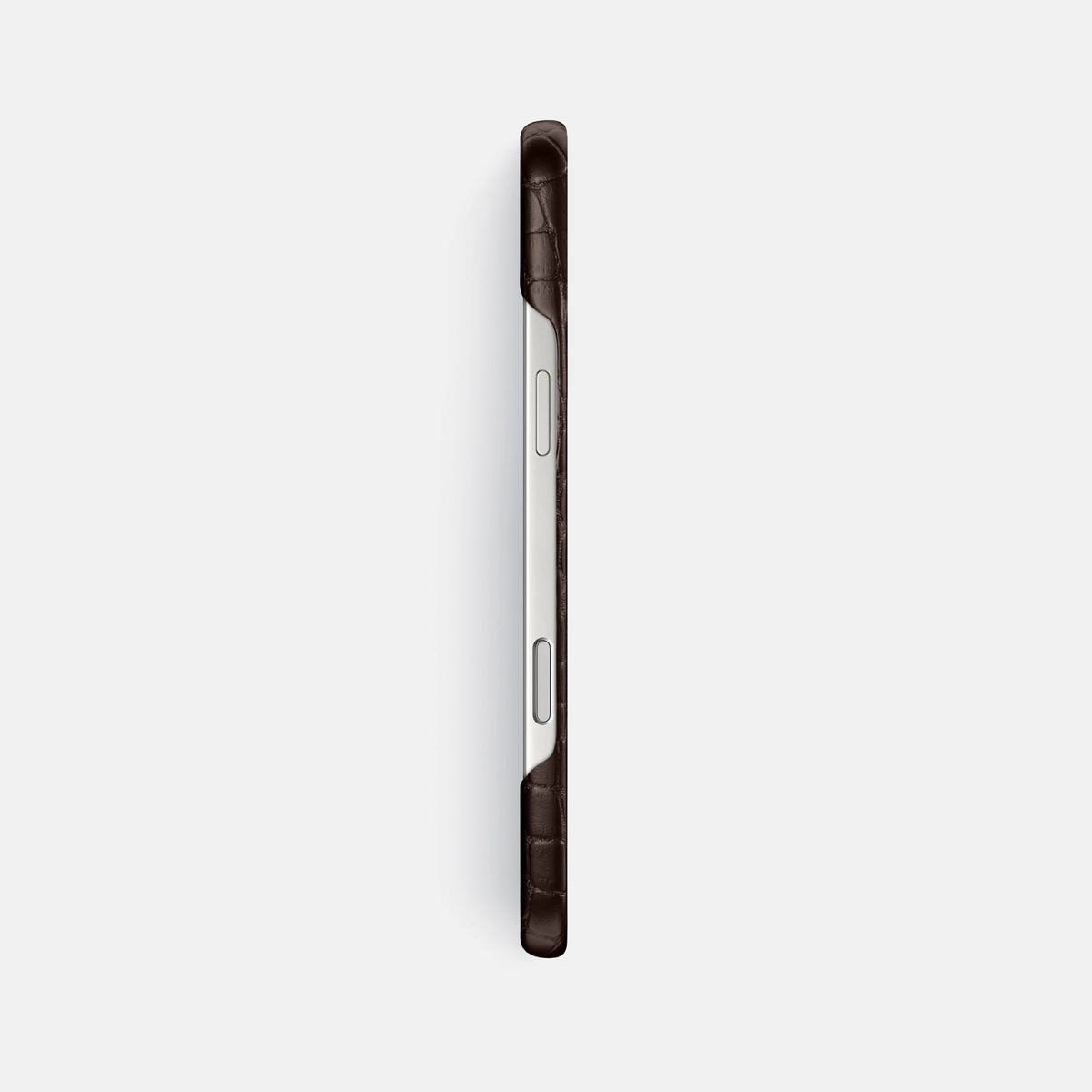 Slim Case For iPhone 18 Pro Max In Alligator -3 | Dark-Brown