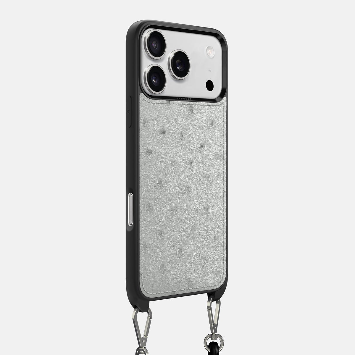 Crossbody Sport Case For iPhone 17 Pro Max In Ostrich -2 | White