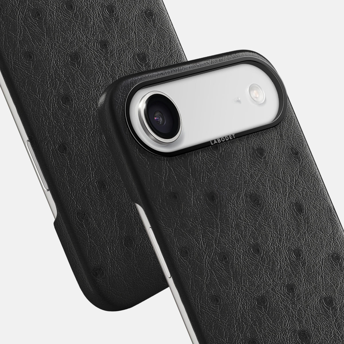 Classic Case For iPhone 17 Air In Ostrich -6 | Black-Black