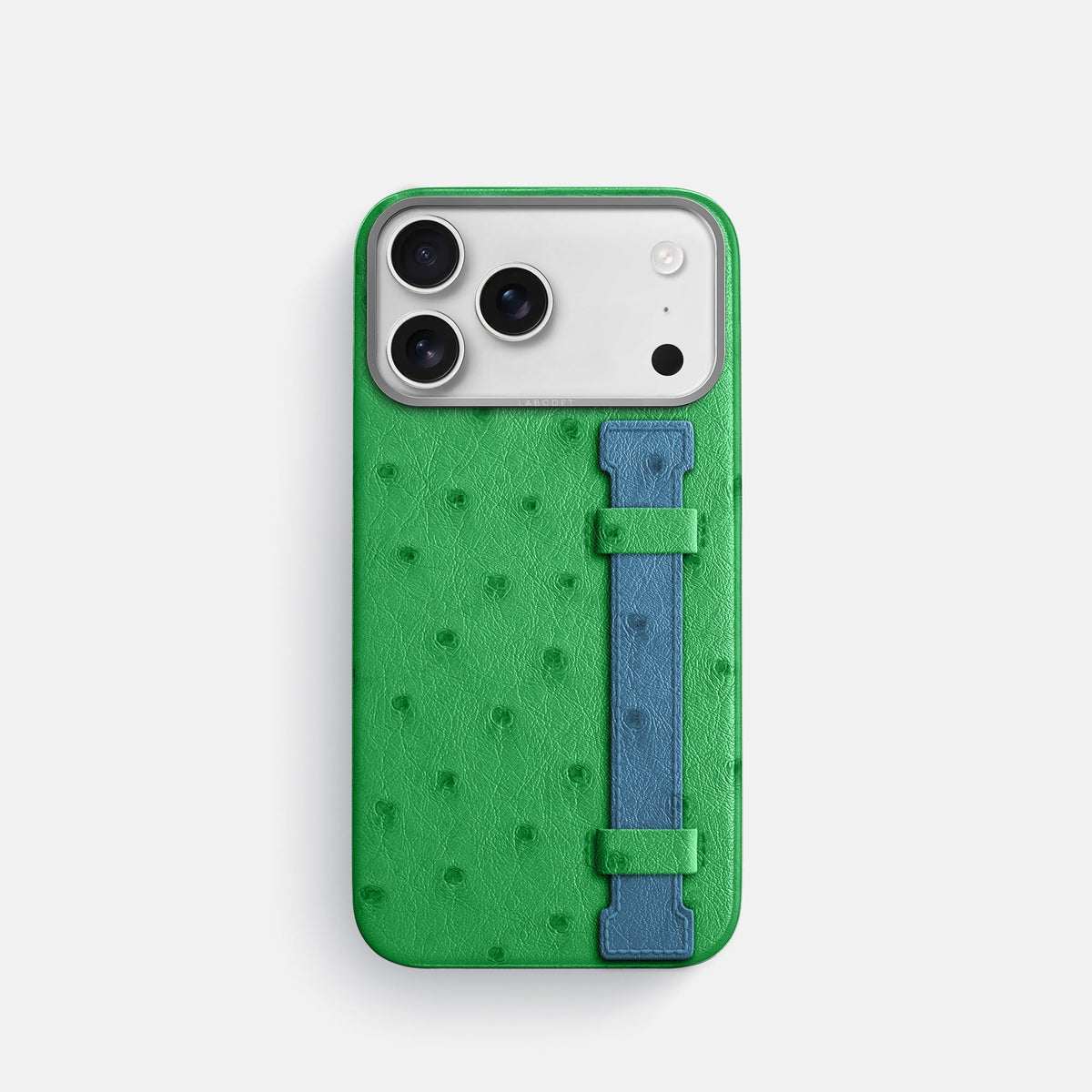 Handle Case Coloré For iPhone 18 Pro In Ostrich -1 | Kentucky-Green-Steel