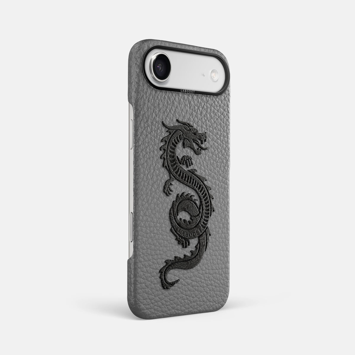 Classic Case With Carbon Dragon For iPhone 17 Air In Calf -2 | Souris-Black