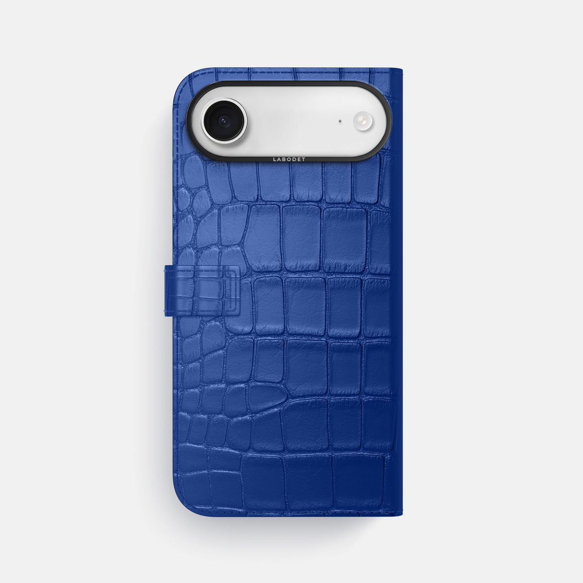 Folio Case with Clasp For iPhone 17 Air In Alligator -3 | Royal-Blue-Black
