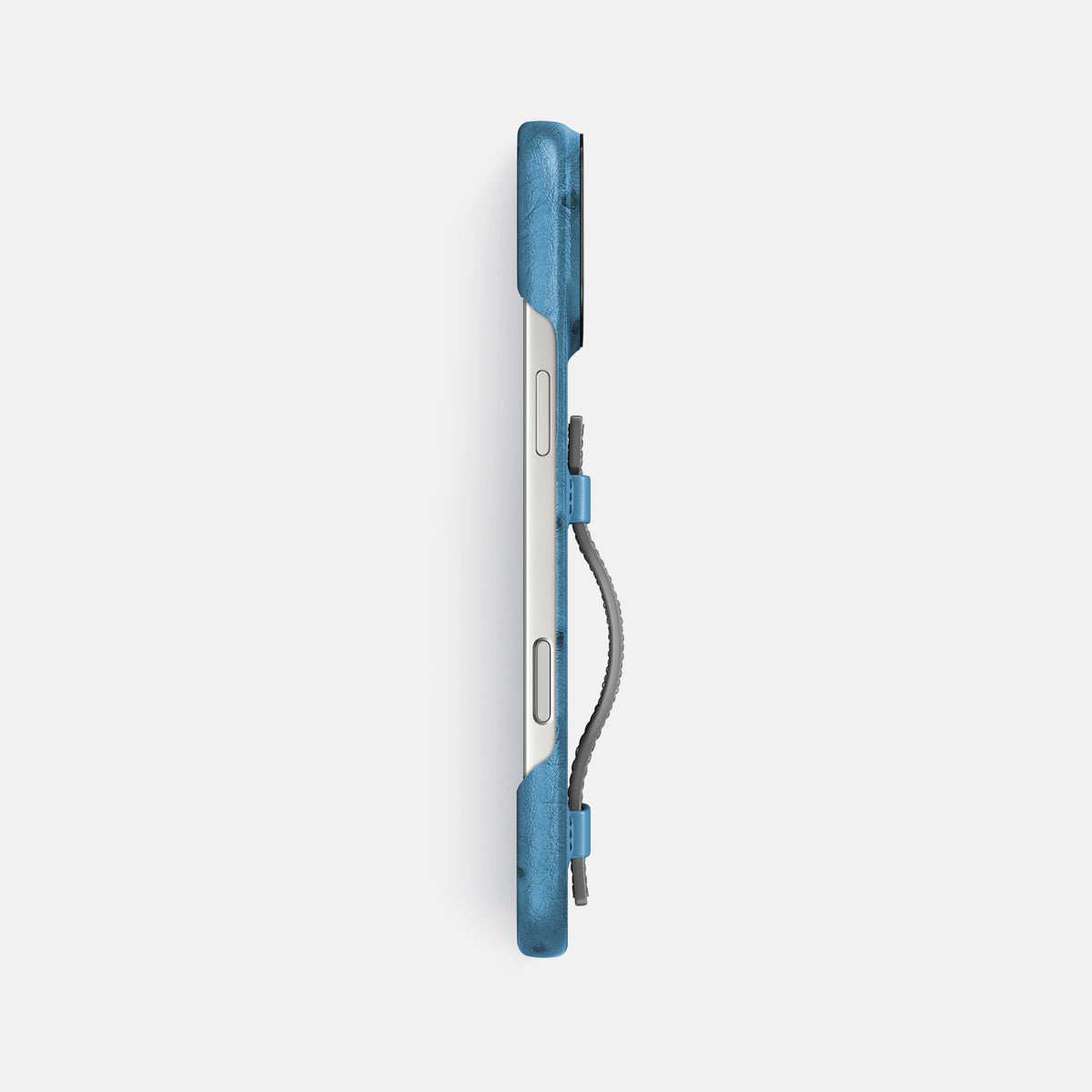 Handle Case Coloré For iPhone 17 Pro Max In Ostrich -3 | Blue-Jeans-Black