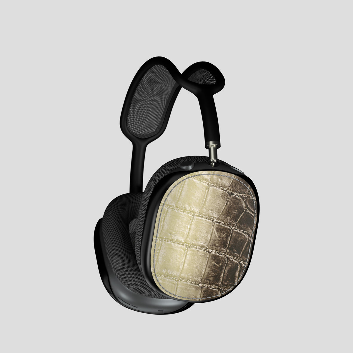Shells For AirPods Max In Himalayan Crocodile -2 | Natural