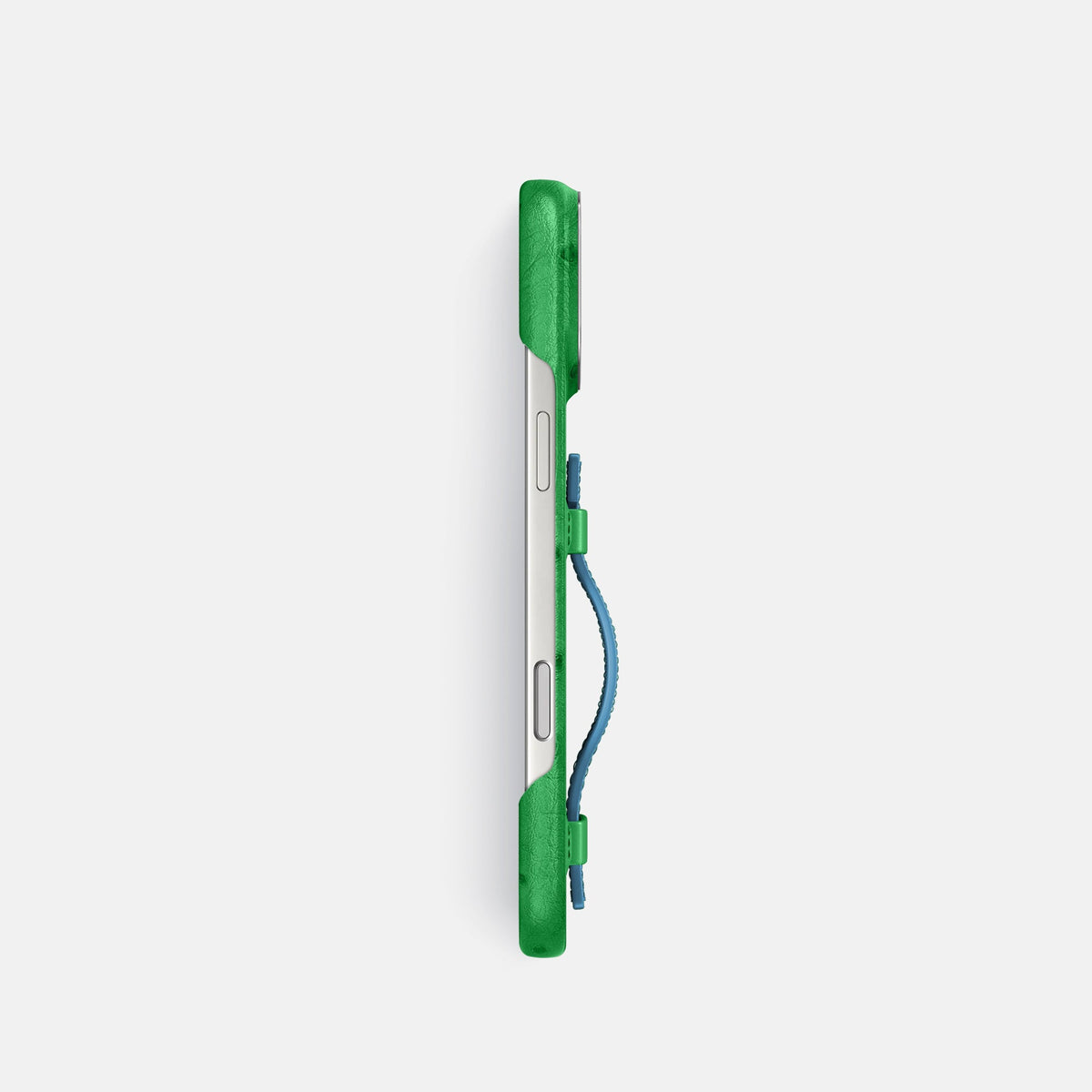 Handle Case Coloré For iPhone 18 Pro In Ostrich -3 | Kentucky-Green-Steel