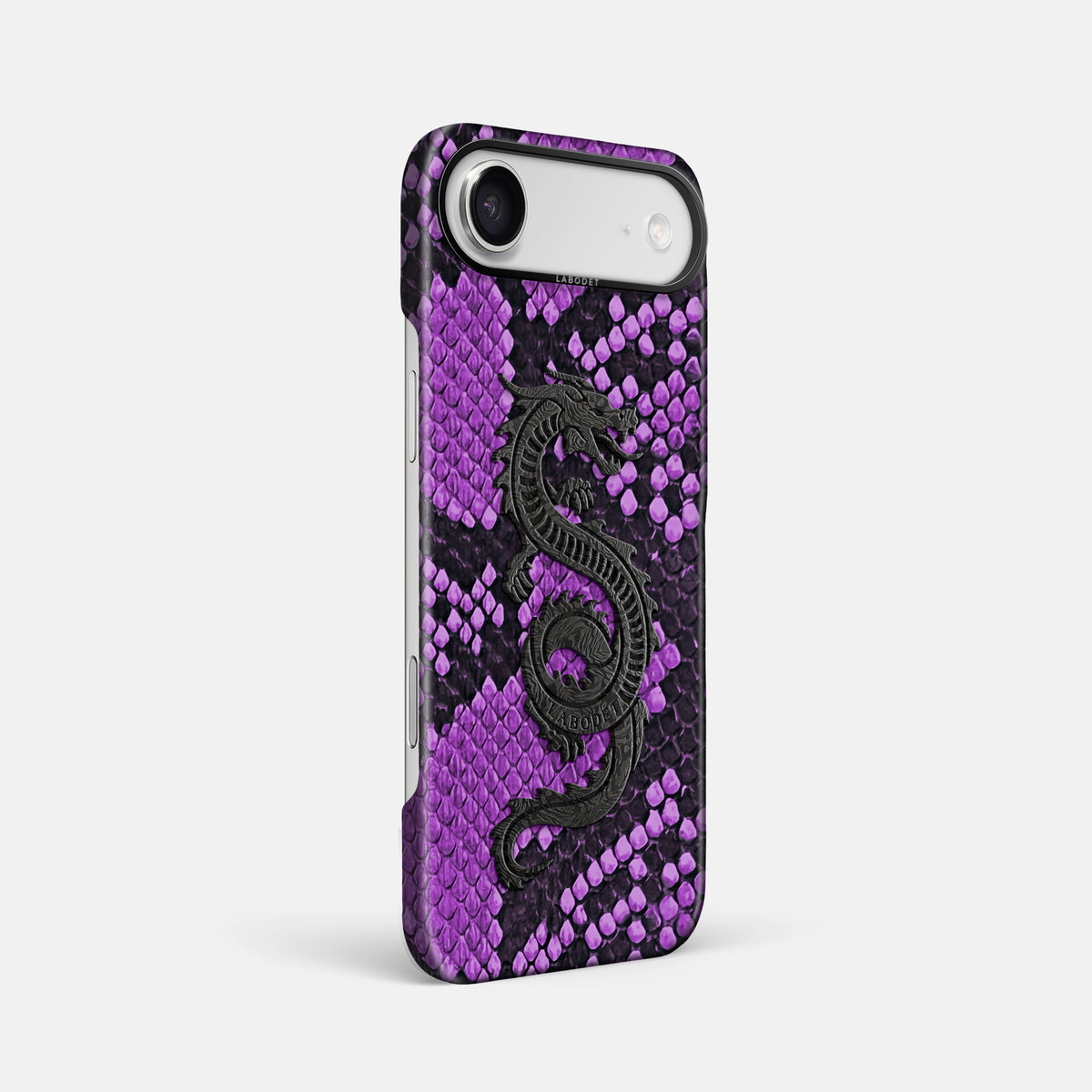 Classic Case With Carbon Dragon For iPhone 17 Air In Deluxe Python -2 | Purple-Black