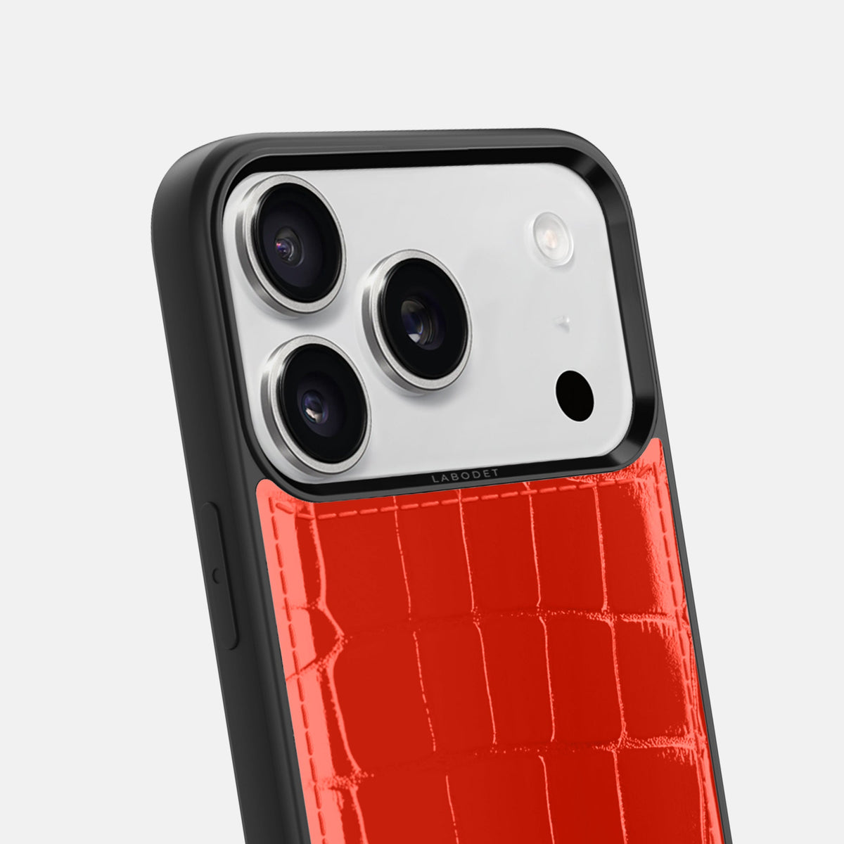 Sport Case For iPhone 18 Pro Max In Shiny Alligator -6 | Coral-Orange