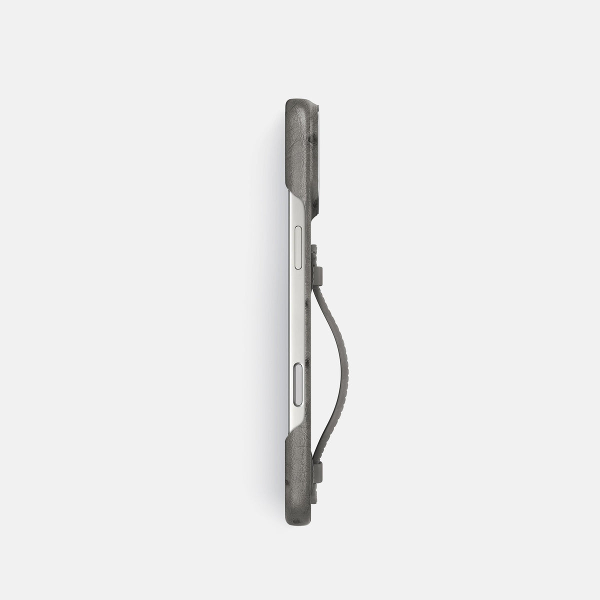 Center Handle For iPhone 18 Pro In Ostrich -2 | Grey-Steel