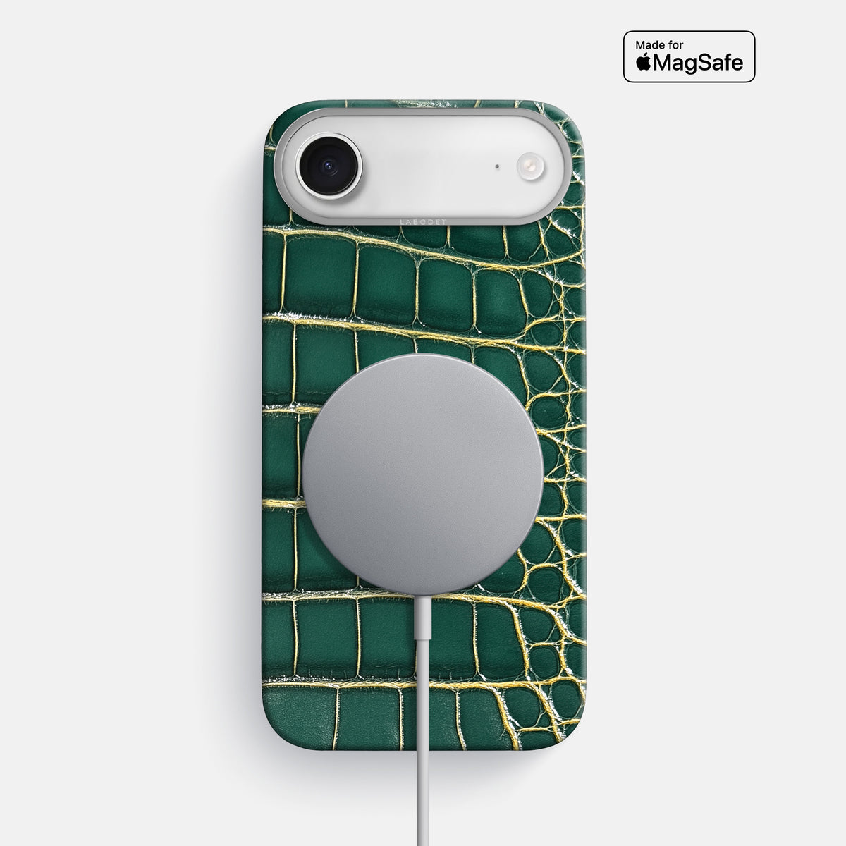 Classic Case For iPhone 17 Air In Patina Alligator -5 | Cambridge-Steel