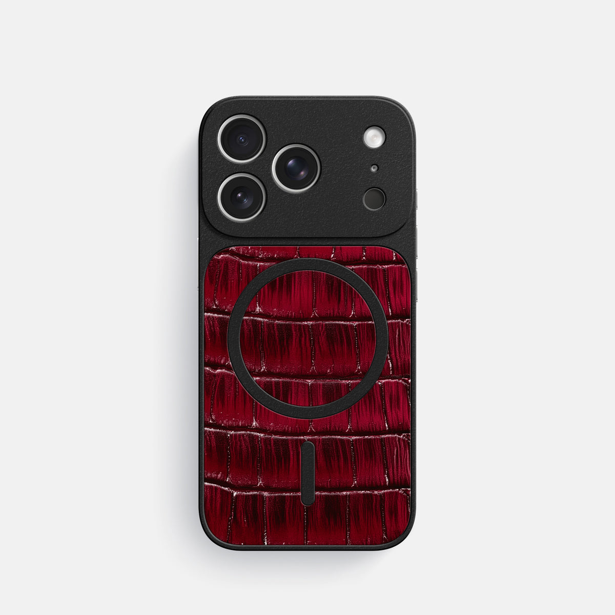 MagSafe Mask For iPhone 17 Pro In Patina Alligator -3 | Havana-Burgundy