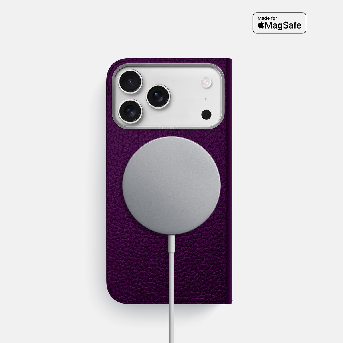 Folio Case For iPhone 17 Pro In Calf -3 | Violet-Steel