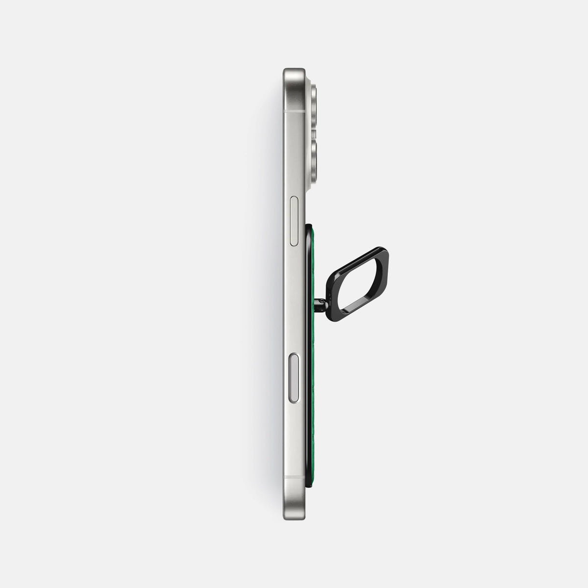 MagSafe Ring For iPhone 18 Pro Max In Porosus Crocodile -3 | Cactus-Green-Black