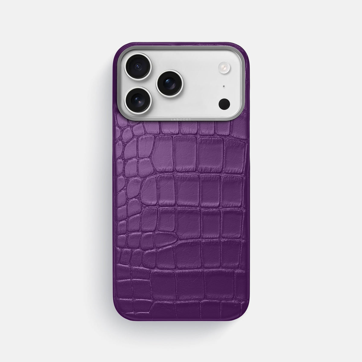 Classic Case For iPhone 18 Pro Max In Alligator -1 | Purple-Steel