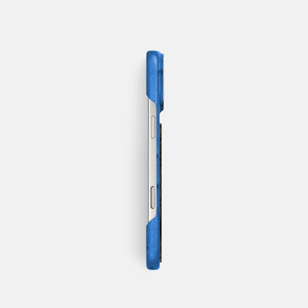 Classic Case With Carbon Dragon For iPhone 17 Pro In Ostrich -3 | Royal-Blue-Steel
