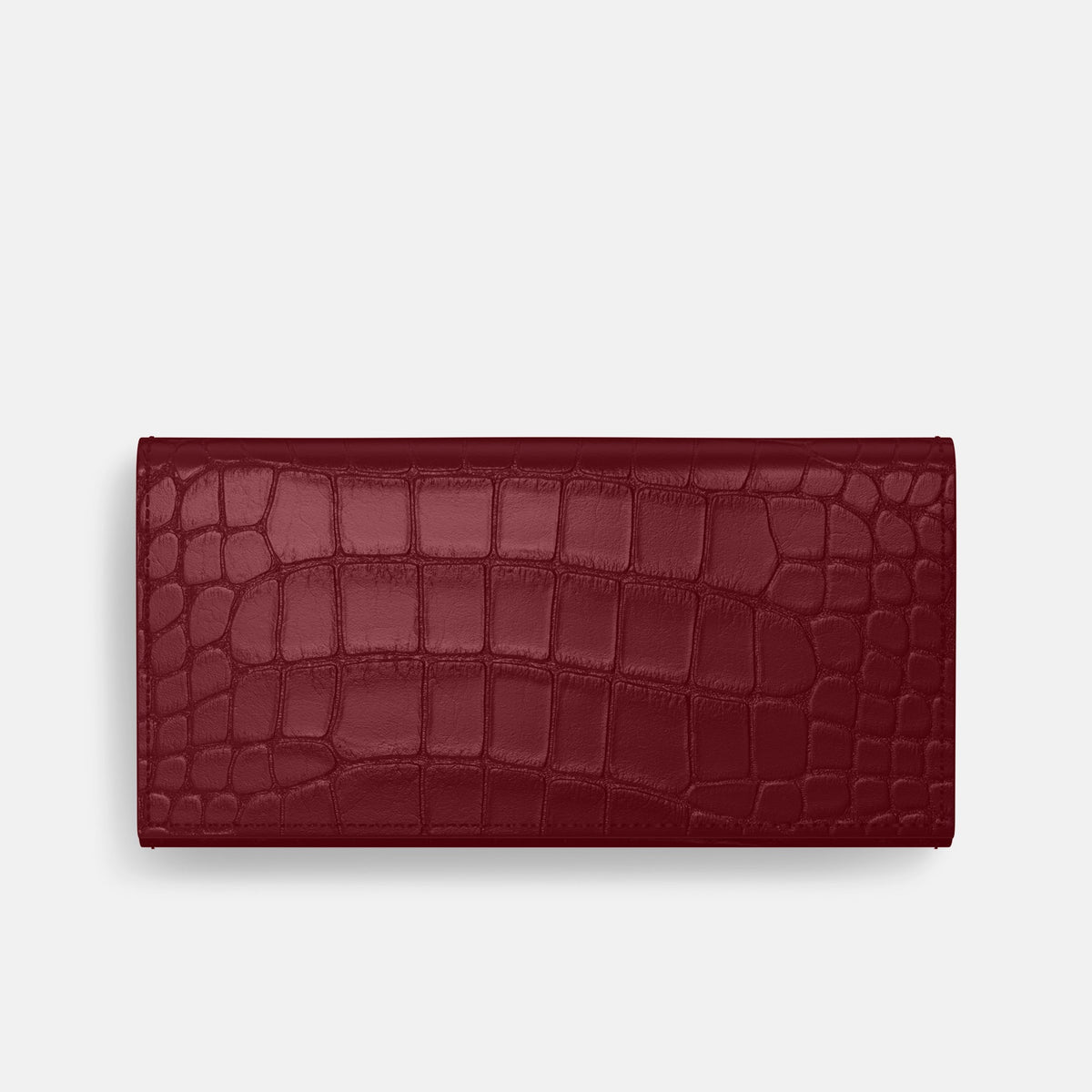 Wallet Case For iPhone 18 Pro Max In Alligator -3 | Burgundy
