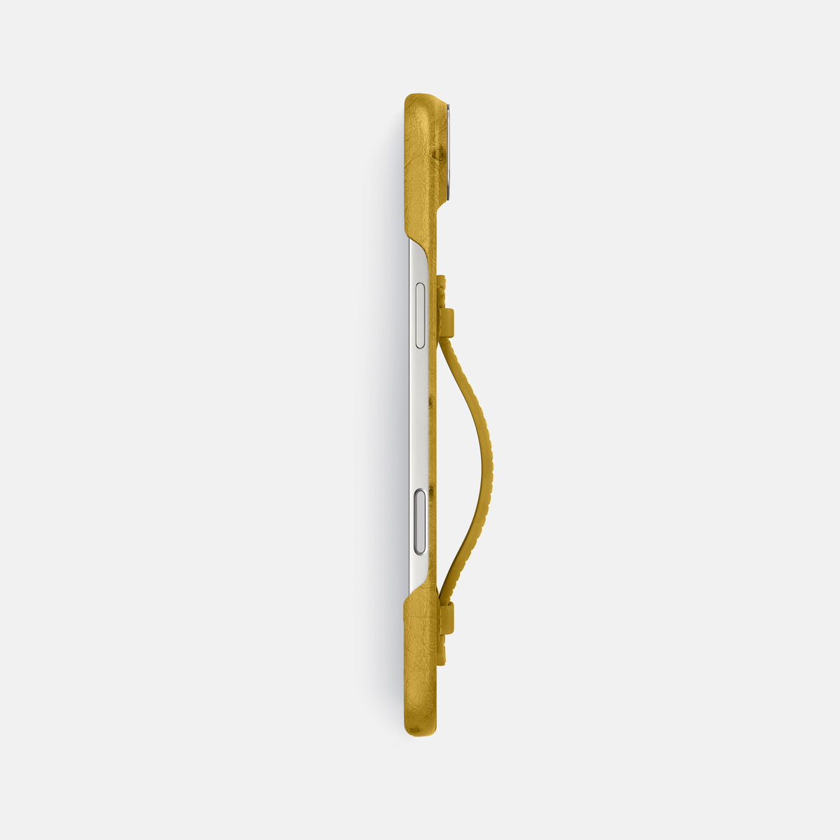 Center Handle For iPhone 17 Air In Ostrich -2 | Gold-Steel