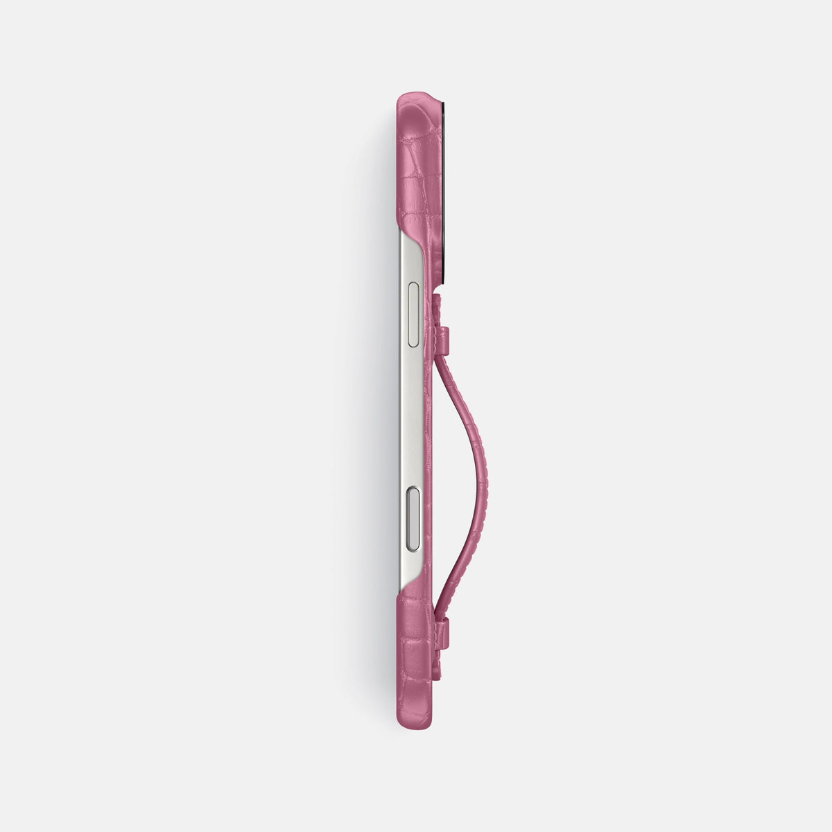 Center Handle For iPhone 18 Pro Max In Alligator -3 | Pink-Lagoon-Black