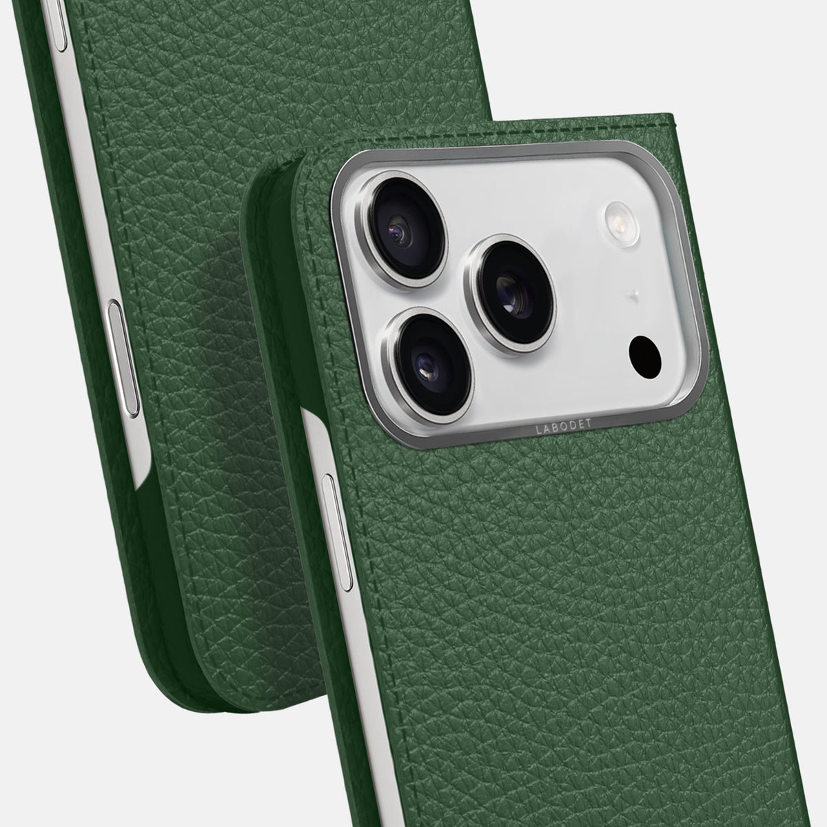 Folio Case For iPhone 18 Pro Max In Calf -5 | Dark-Green-Steel