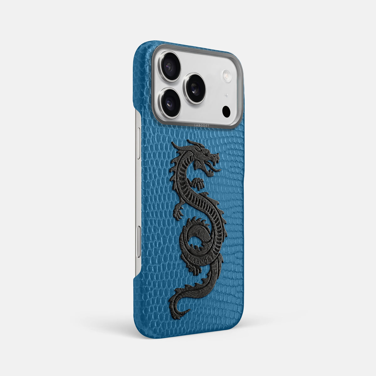 Classic Case With Carbon Dragon For iPhone 17 Pro Max In Lizard -2 | Blue-Steel