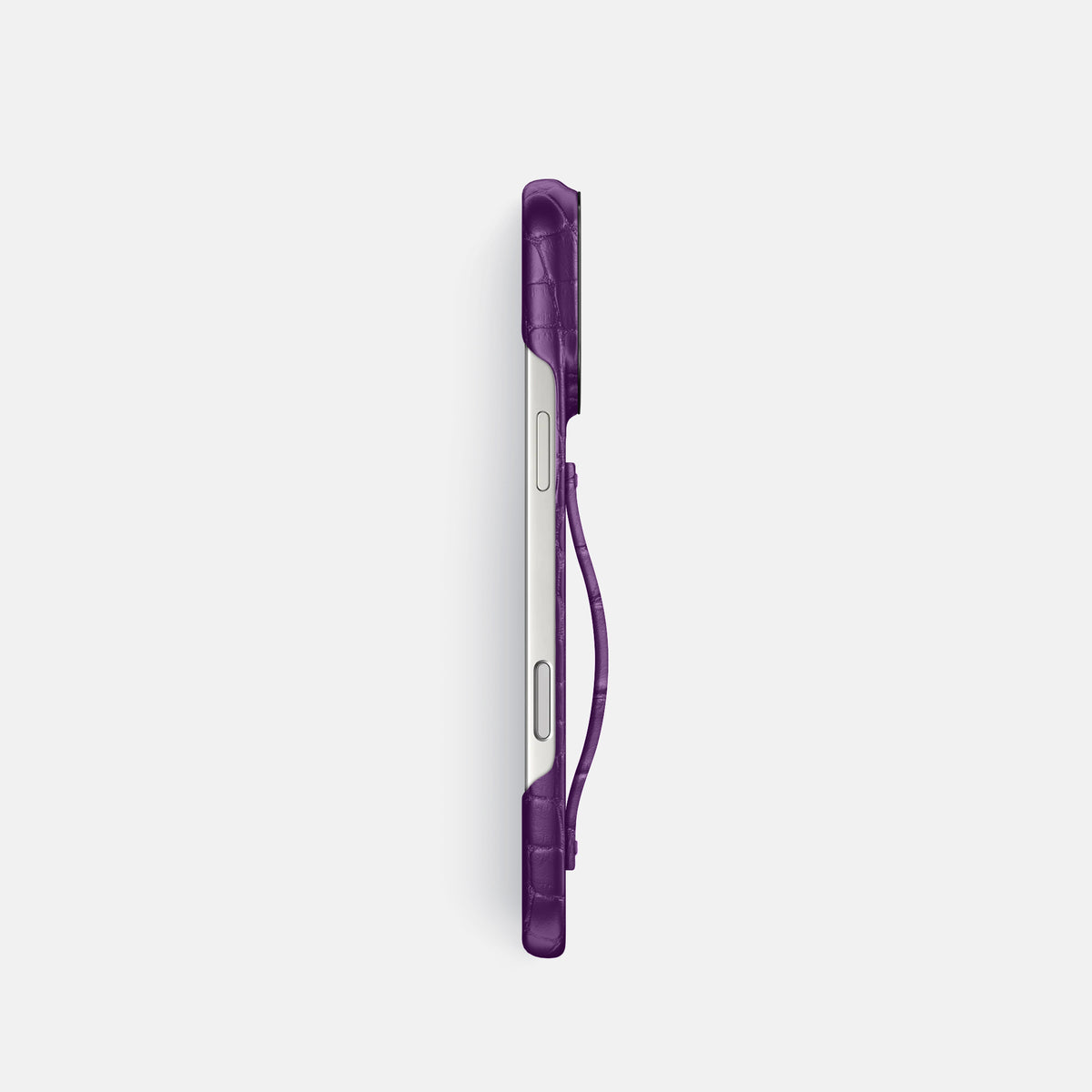 Finger Case For iPhone 17 Pro In Alligator -3 | Purple-Black