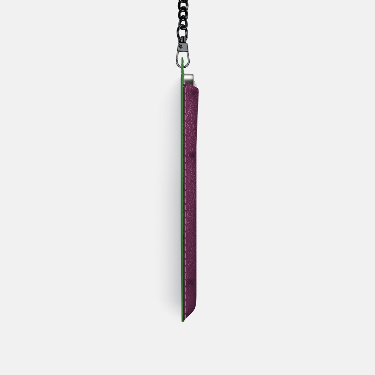 Crossbody Bag For iPhone 18 Pro In Ostrich -4 | Purple-Black