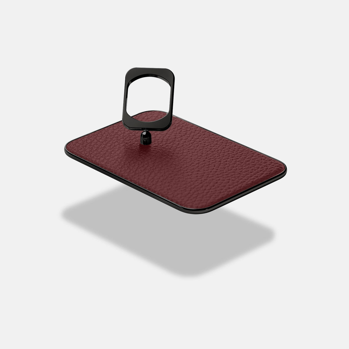 MagSafe Ring For iPhone 18 Pro In Calf -4 | Bordeaux-Black