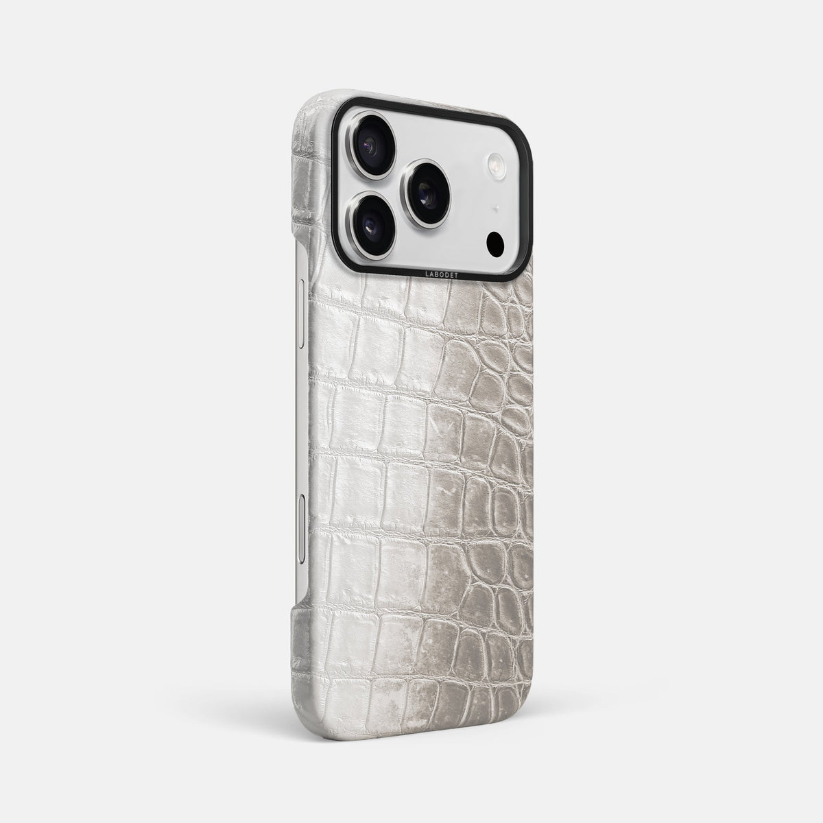 Classic Case For iPhone 18 Pro Max In Himalayan Crocodile -2 | Grey-Black