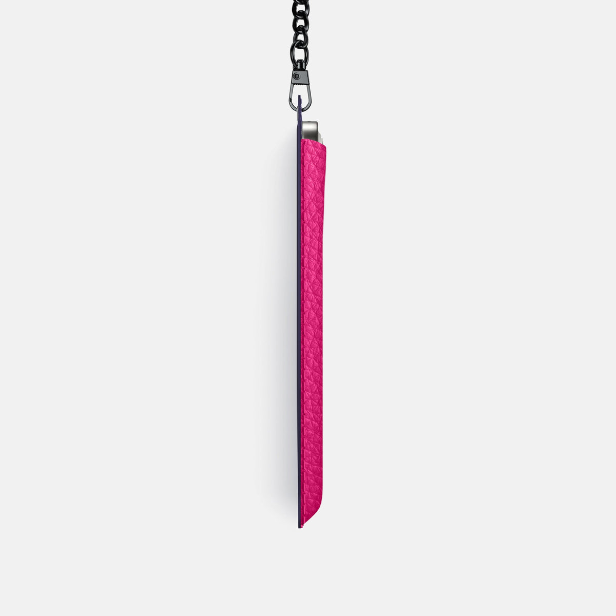 Crossbody Bag For iPhone 18 Pro In Calf -4 | Magenta-Black