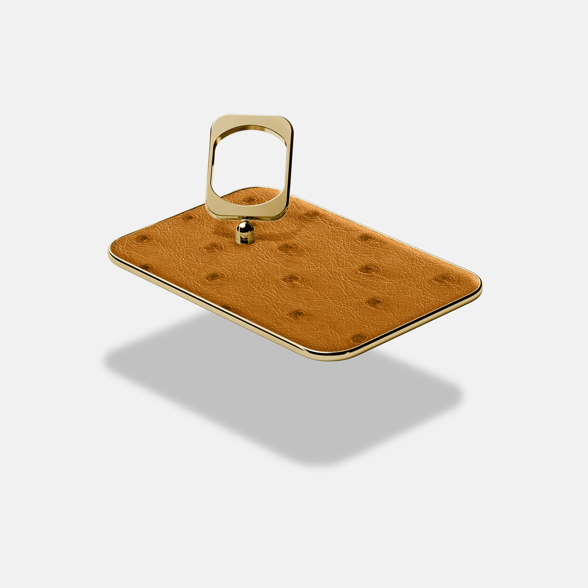 MagSafe Ring For iPhone 17 Air In Ostrich -4 | Chestnut-Gold