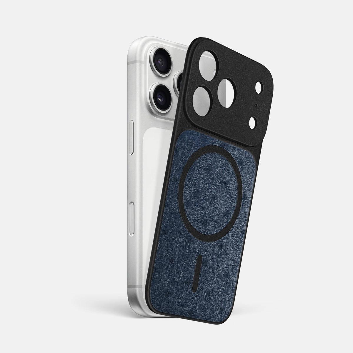 MagSafe Mask For iPhone 17 Pro Max In Ostrich -1 | Navy-Blue