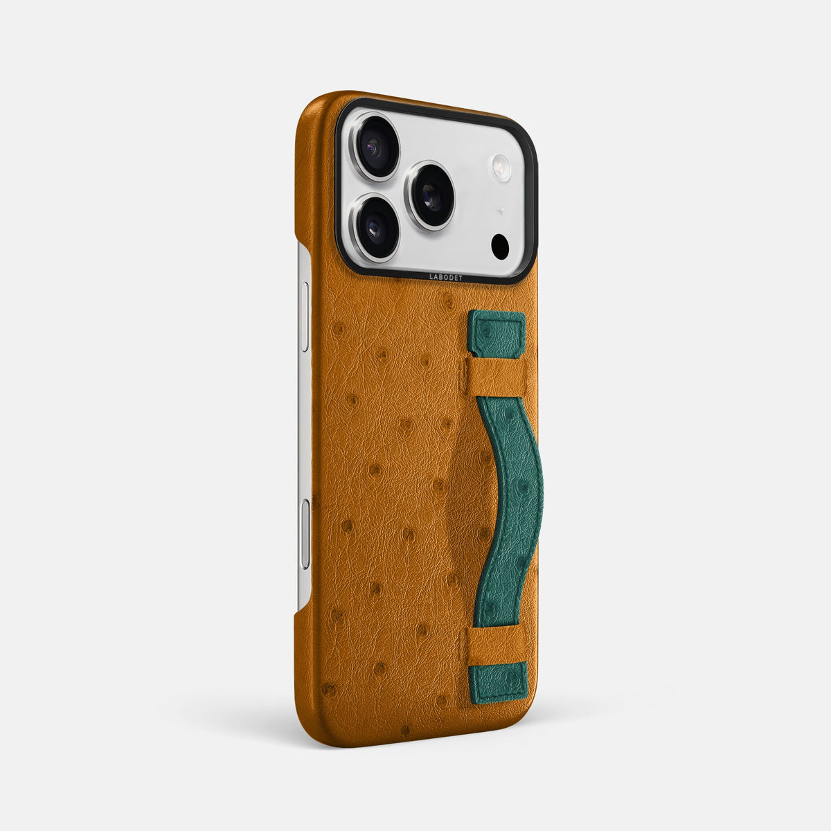 Handle Case Coloré For iPhone 18 Pro Max In Ostrich -2 | Chestnut-Black