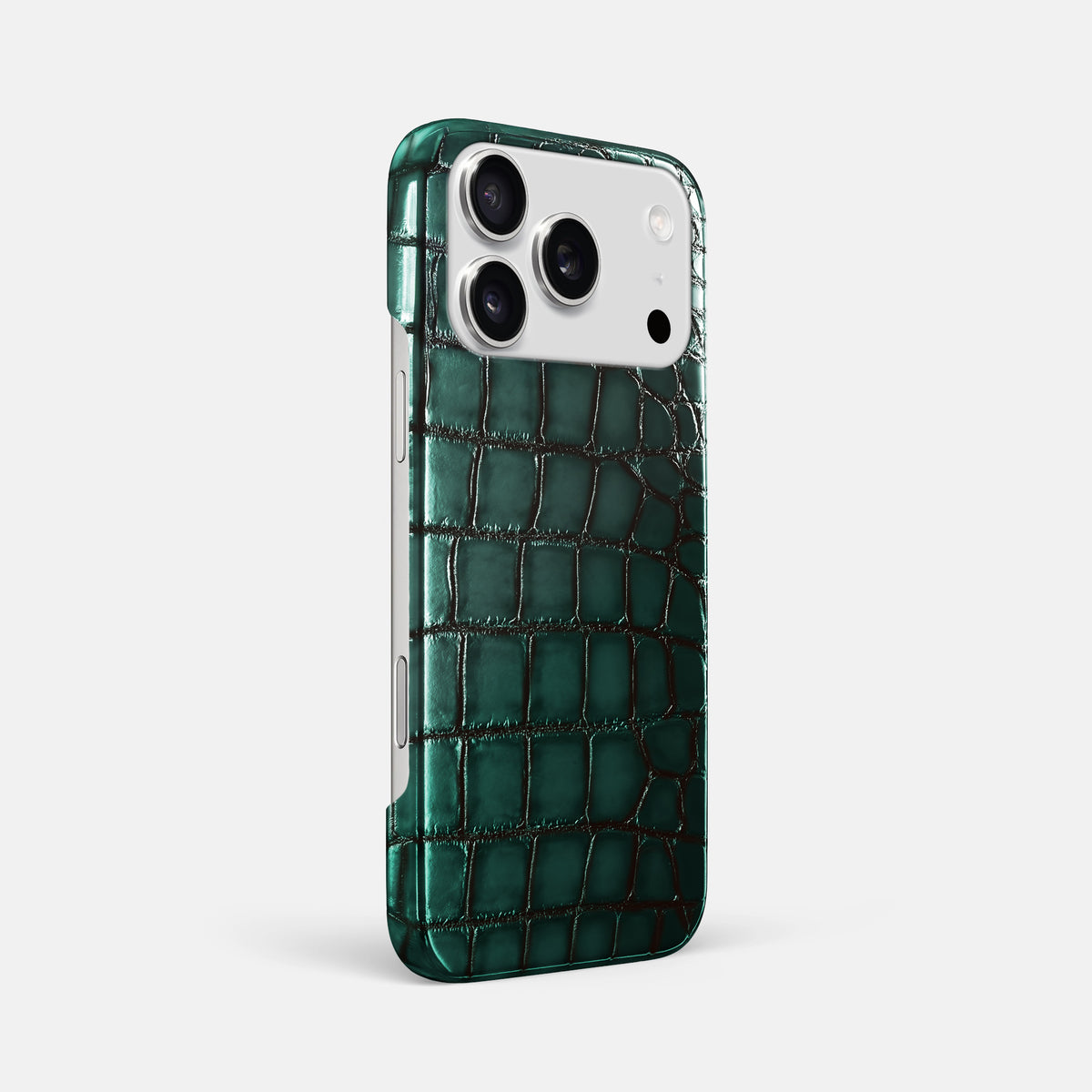 Slim Case For iPhone 17 Pro Max In Patina Alligator -2 | Green