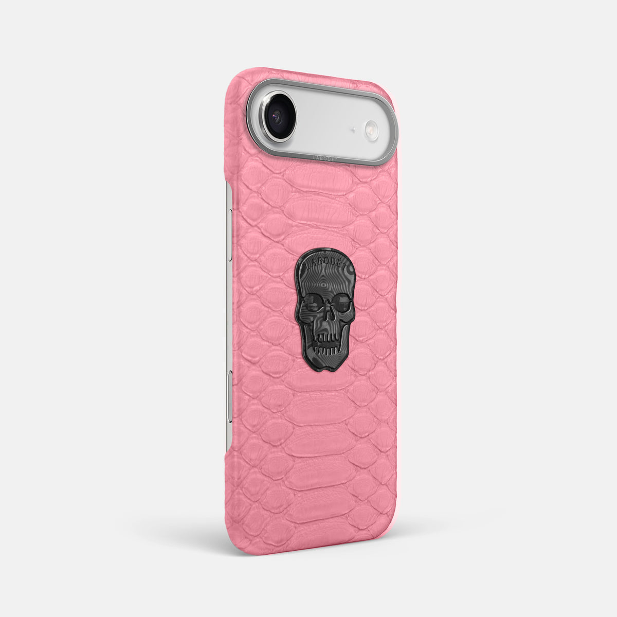 Classic Case With Carbon Skull For iPhone 17 Air In Python -2 | Pink-Steel