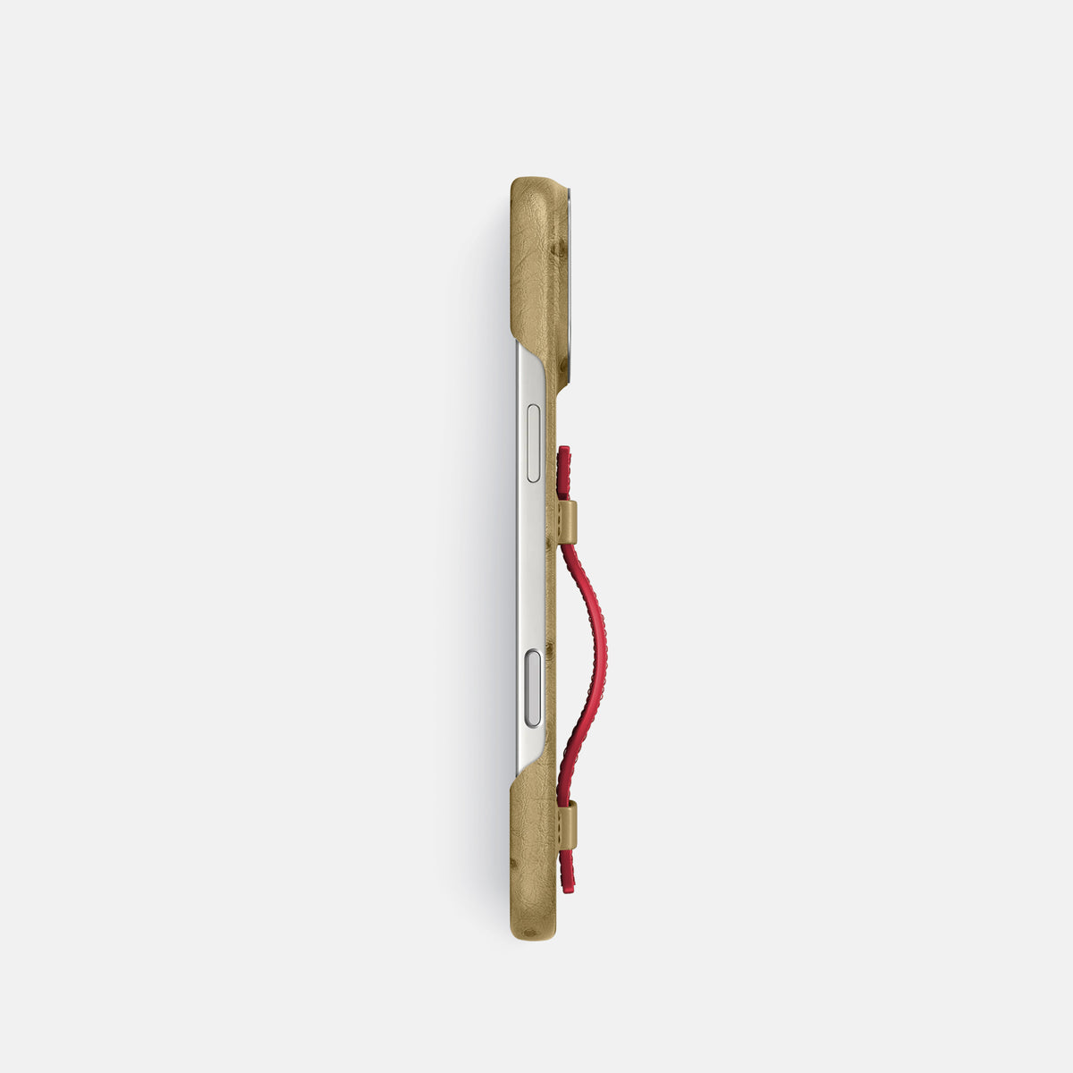 Handle Case Coloré For iPhone 17 Pro In Ostrich -3 | Desert-Sand-Steel