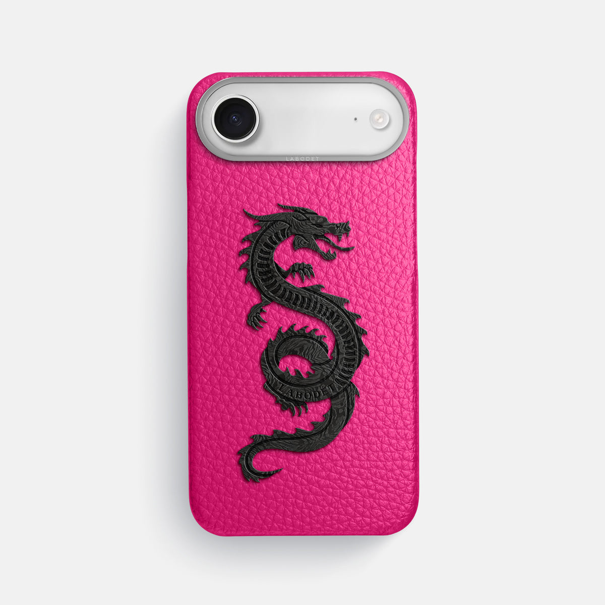 Classic Case With Carbon Dragon For iPhone 17 Air In Calf -1 | Magenta-Steel