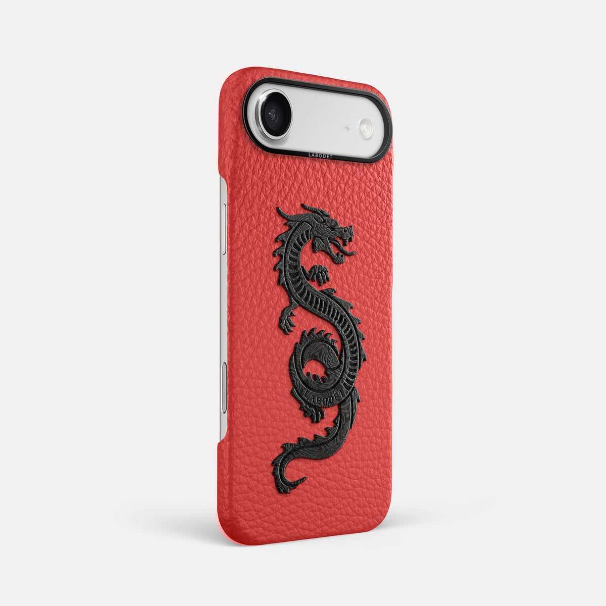 Classic Case With Carbon Dragon For iPhone 17 Air In Calf -2 | Red-Black