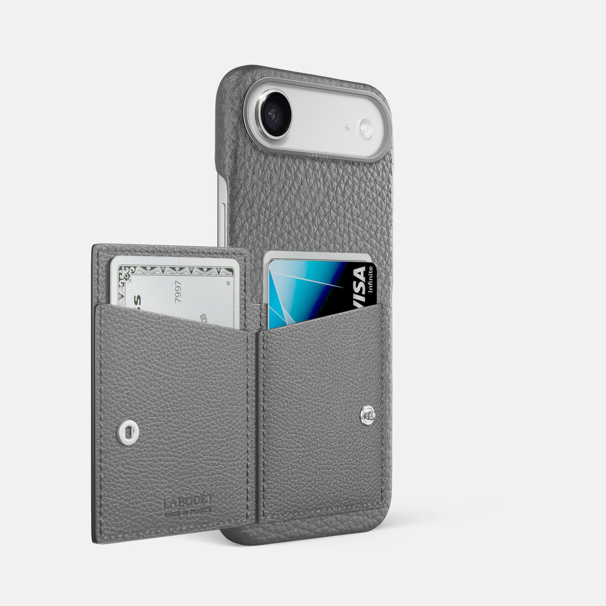 Bi-Fold Case For iPhone 17 Air In Calf -2 | Souris-Steel